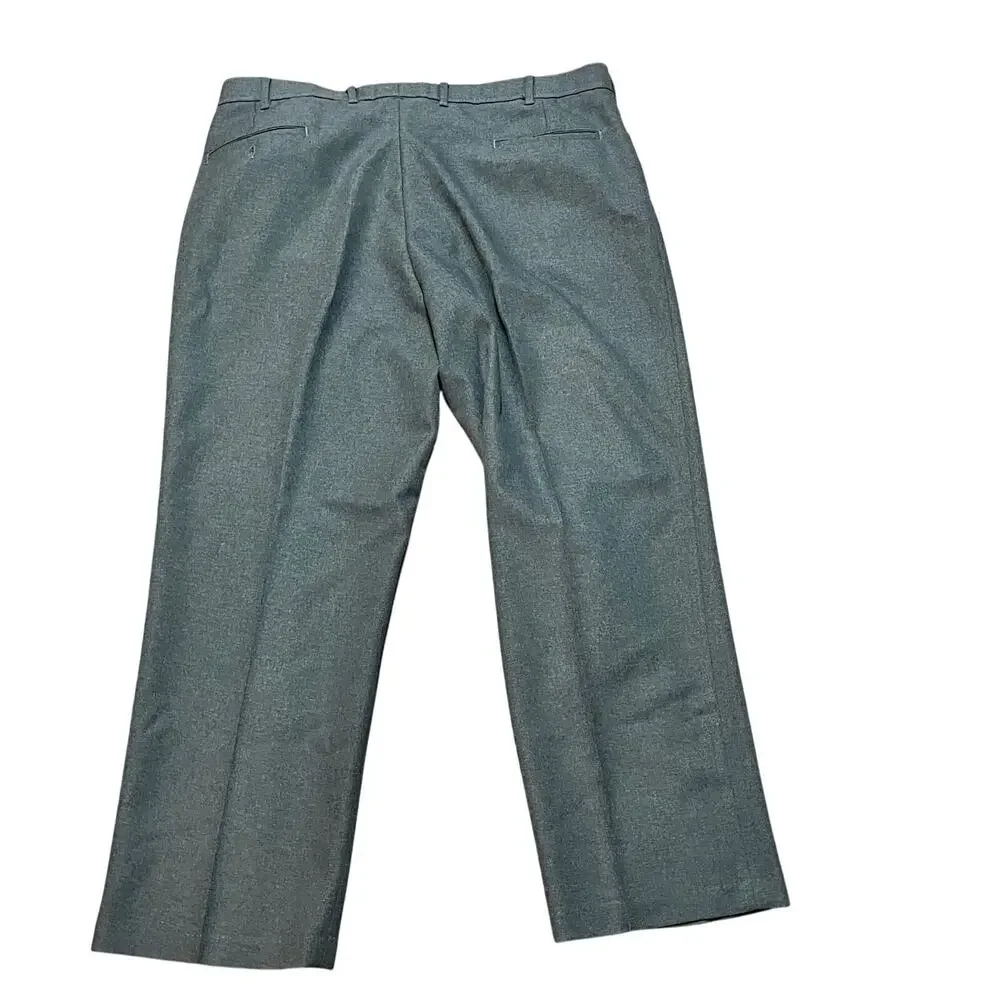Action Slacks Men's W40 L29 Gray Vintage Levi's 1970's Belted Hemmed Sta-Prest